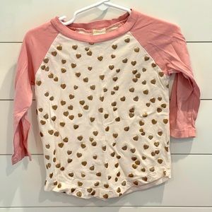 Crewcuts 3/4 length t-shirt. Size 3.